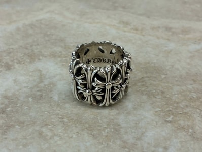 Chrome Hearts Cemetery Cross RIng "Silver"
