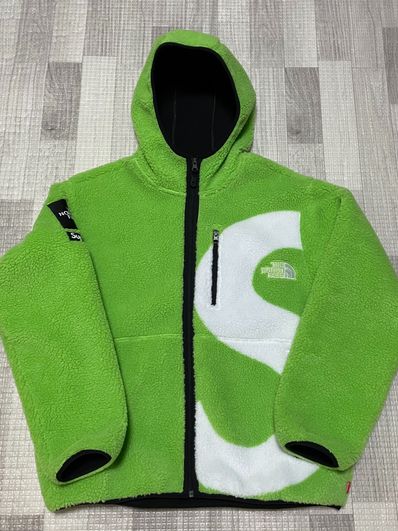 Supreme x The North Face S Logo Hooded Fleece Jacket "Green"