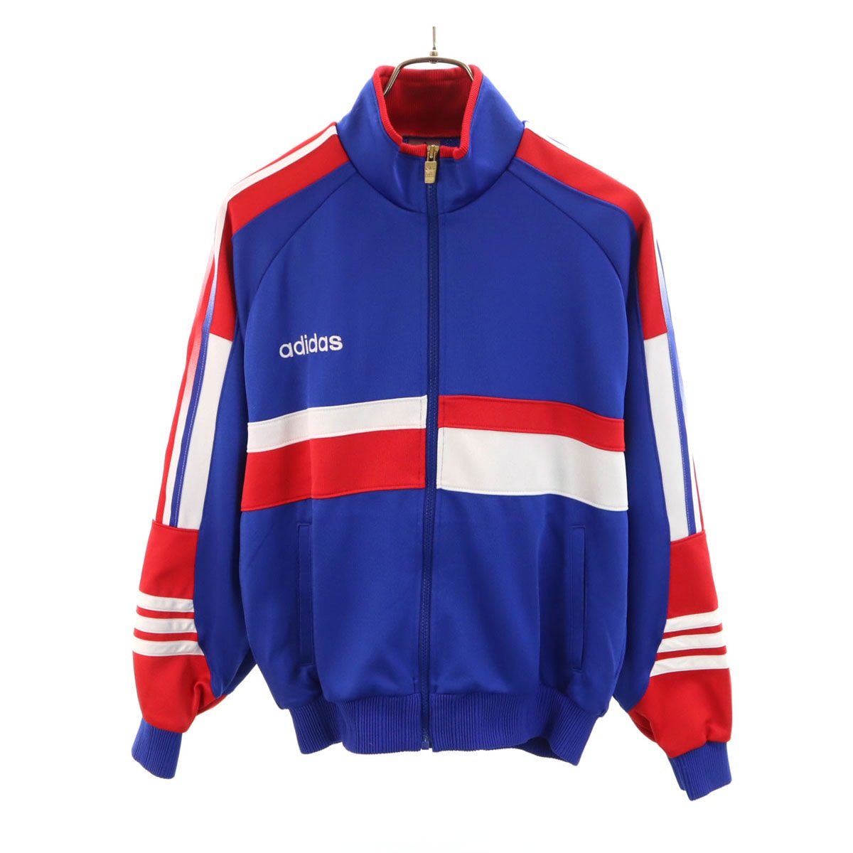 adidas アディダス 80s 日本製 ヴィンテージ トラックジャケット O ブルー デサント ジャージ