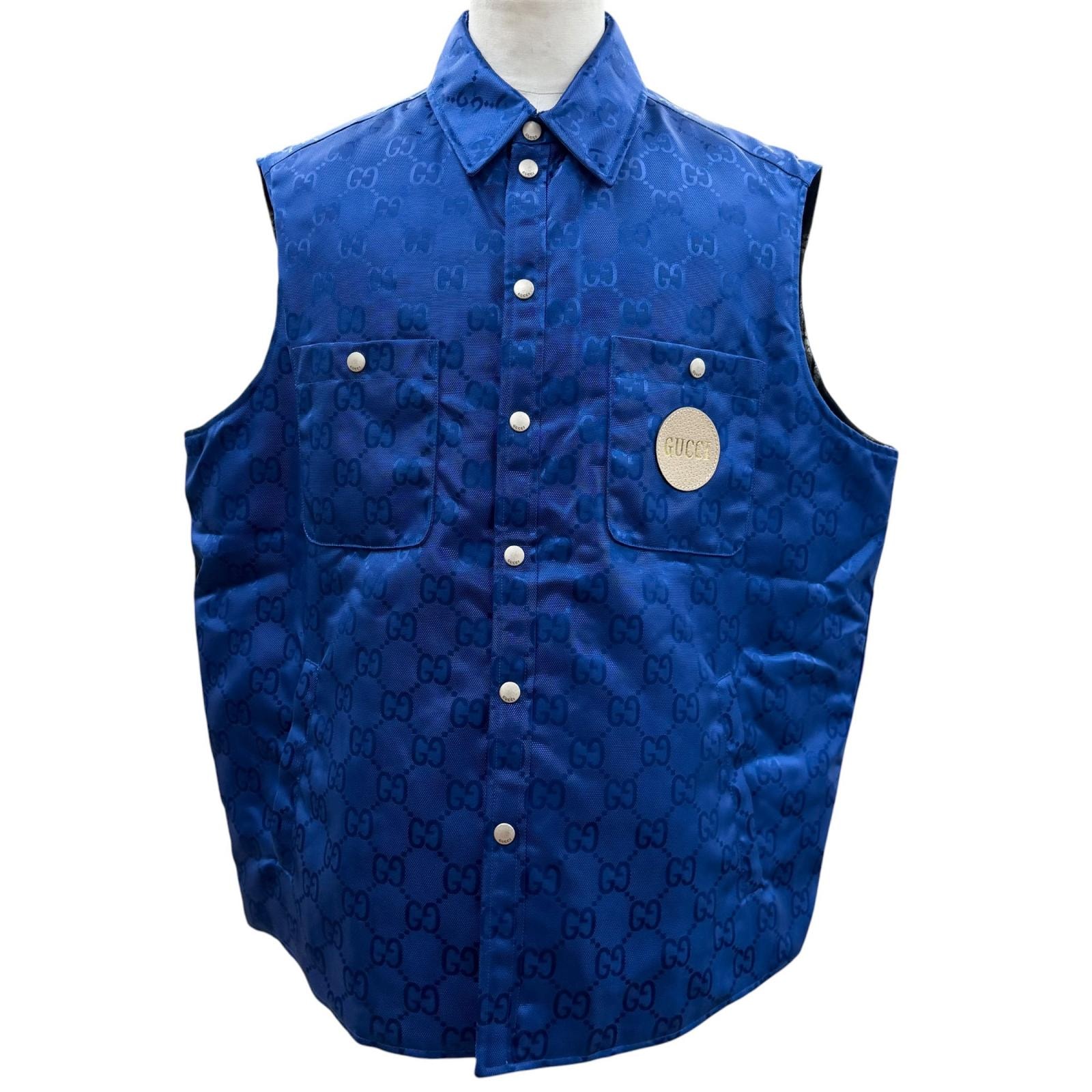 極美品 グッチ ベスト OFF THE GRID NYLON VEST 50