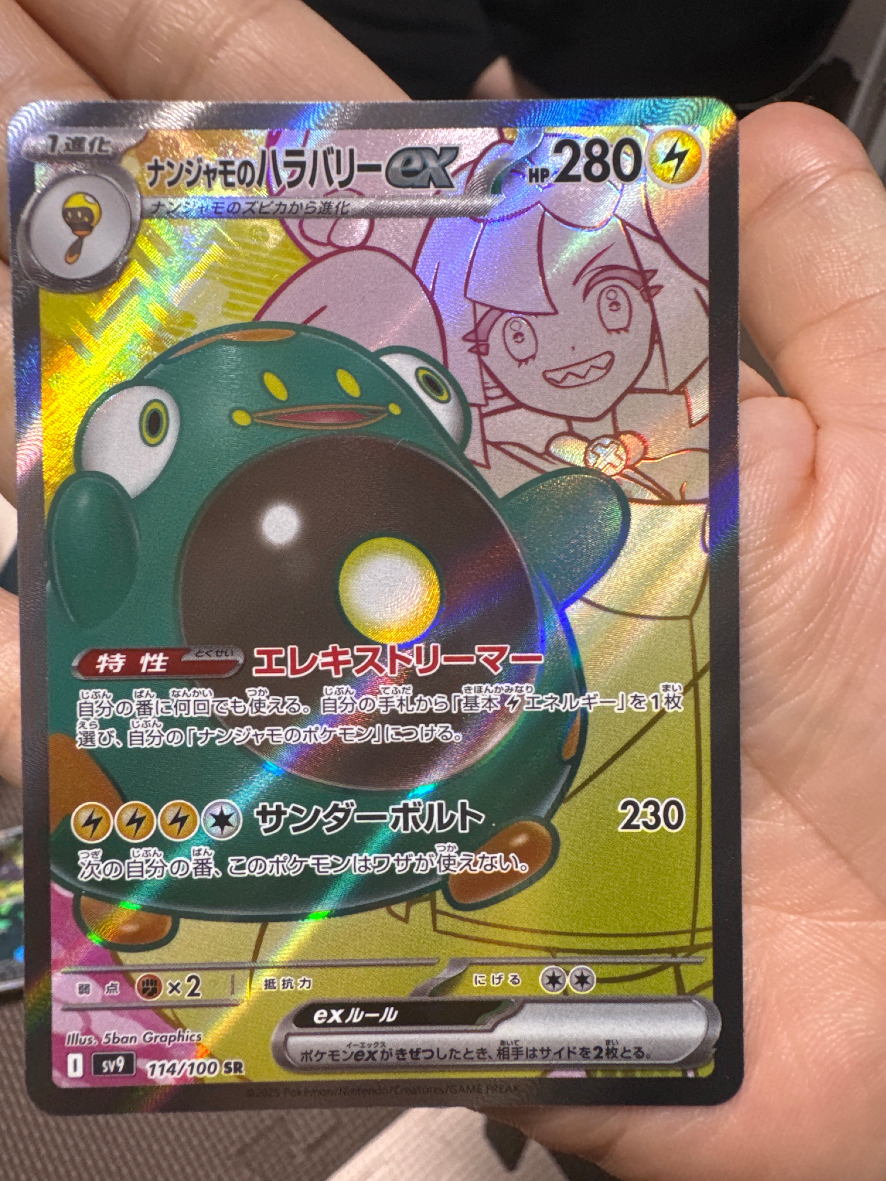 ナンジャモのハラバリーex SR [SV9 114/100](拡張パック「バトルパートナーズ」)