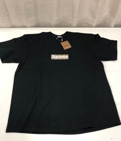 Supreme / Burberry Box Logo Tee "Black"