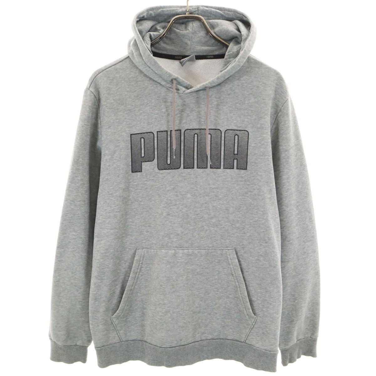 PUMA プーマ 長袖 スウェットパーカー L グレー