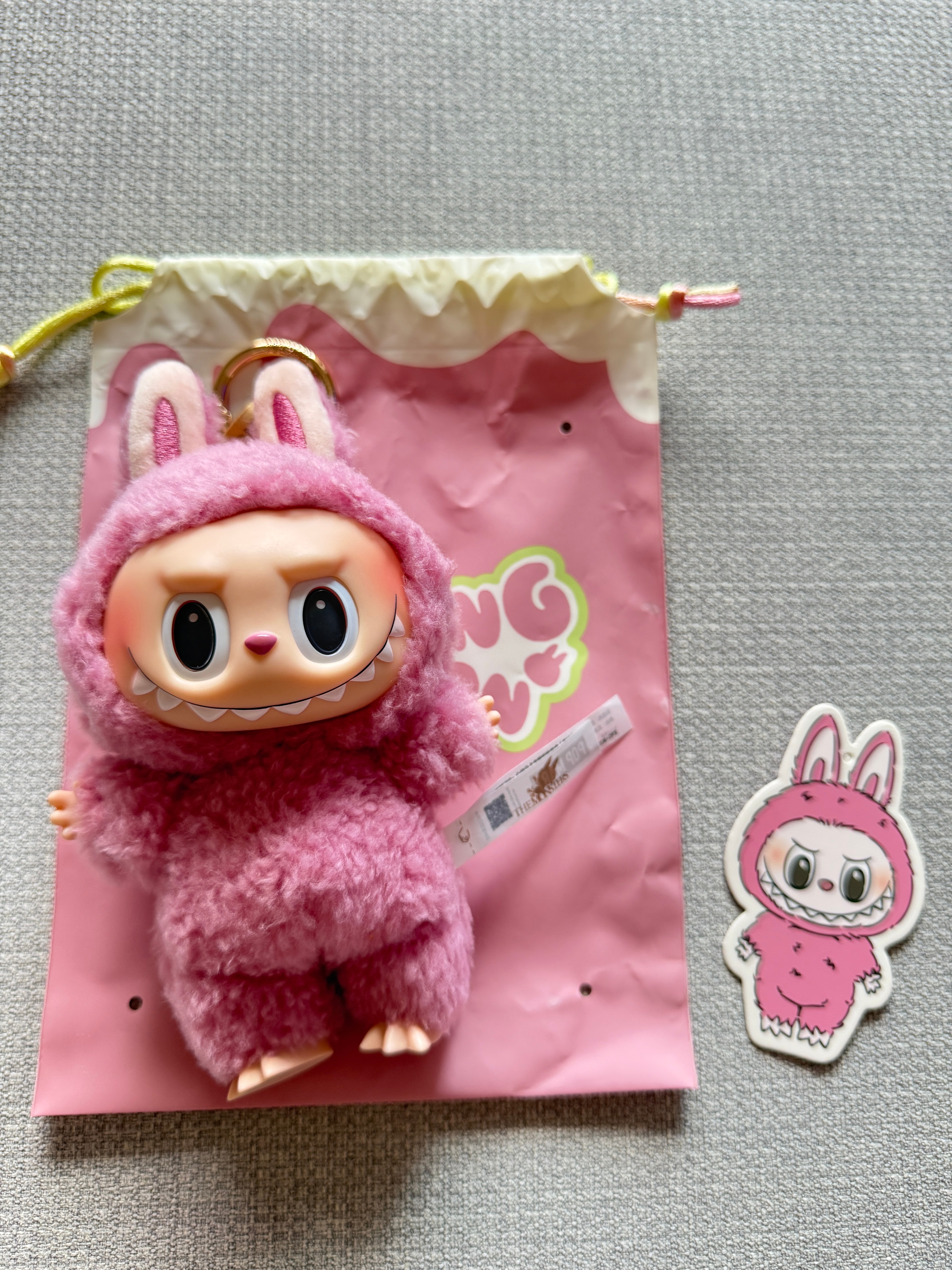 POP MART THE MONSTERS (LABUBU) Exciting Macaron Plush Series LYCHEE BERRY