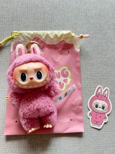 POP MART THE MONSTERS (LABUBU) Exciting Macaron Plush Series LYCHEE BERRY