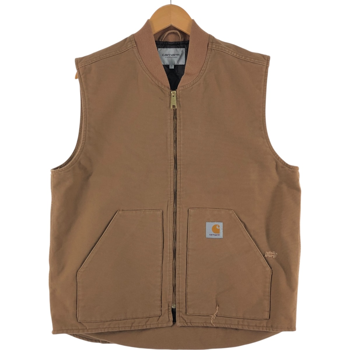 古着 カーハート Carhartt クラシックベスト ダックベスト メンズXL相当/evb009566