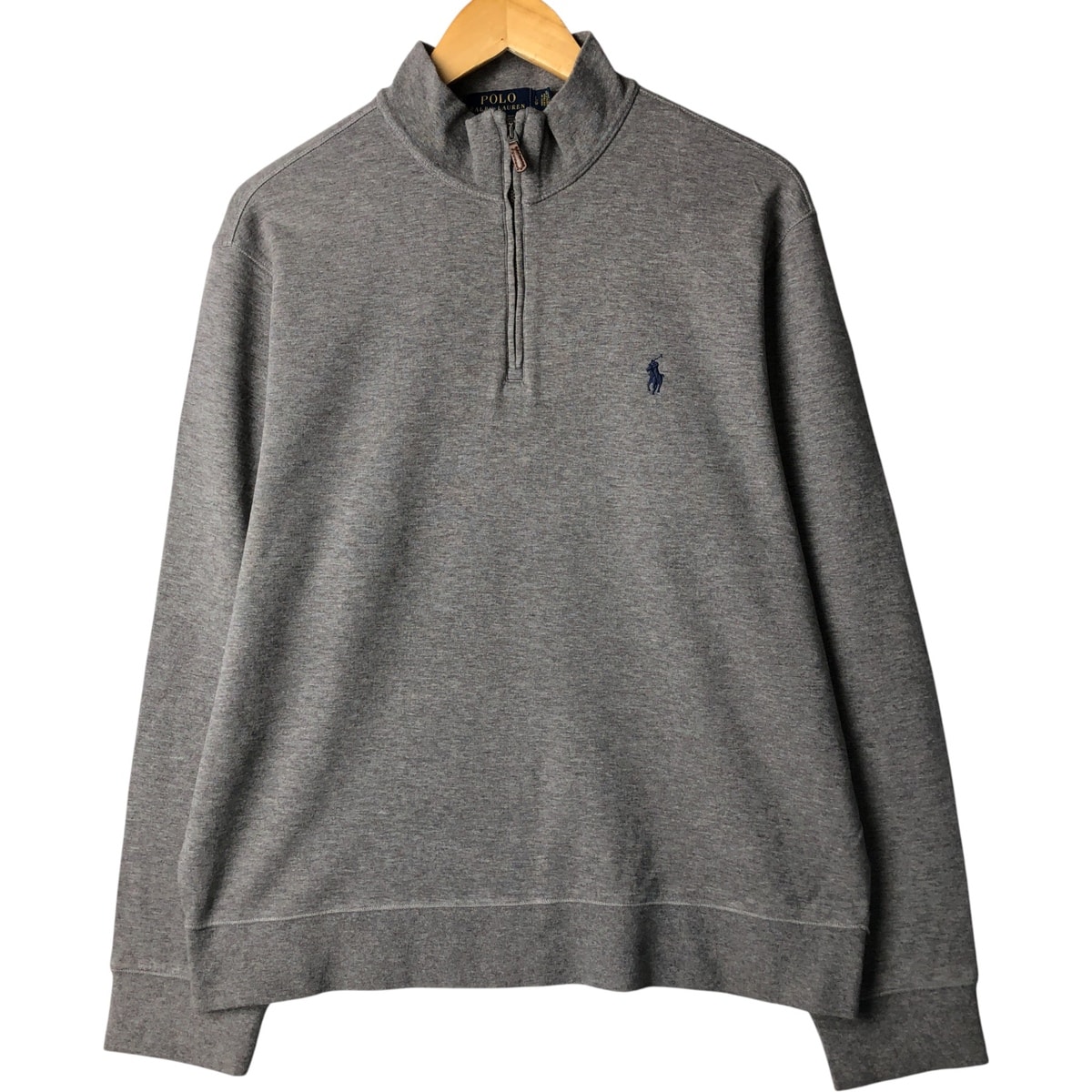 古着 ラルフローレン Ralph Lauren POLO RALPH LAUREN ハーフジップスウェットシャツ トレーナー メンズL相当/eaa590096