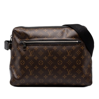 ルイ ヴィトン モノグラム マカサー トーレス 斜め掛け ショルダーバッグ M40387 ブラウン PVC レザー レディース LOUIS VUITTON 中古