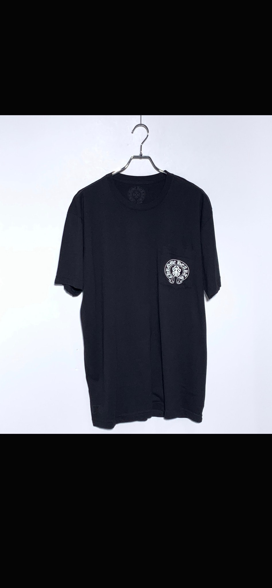 Chrome Hearts American Flag Back Print Crewneck T-Shirt "Black/Red/Blue"