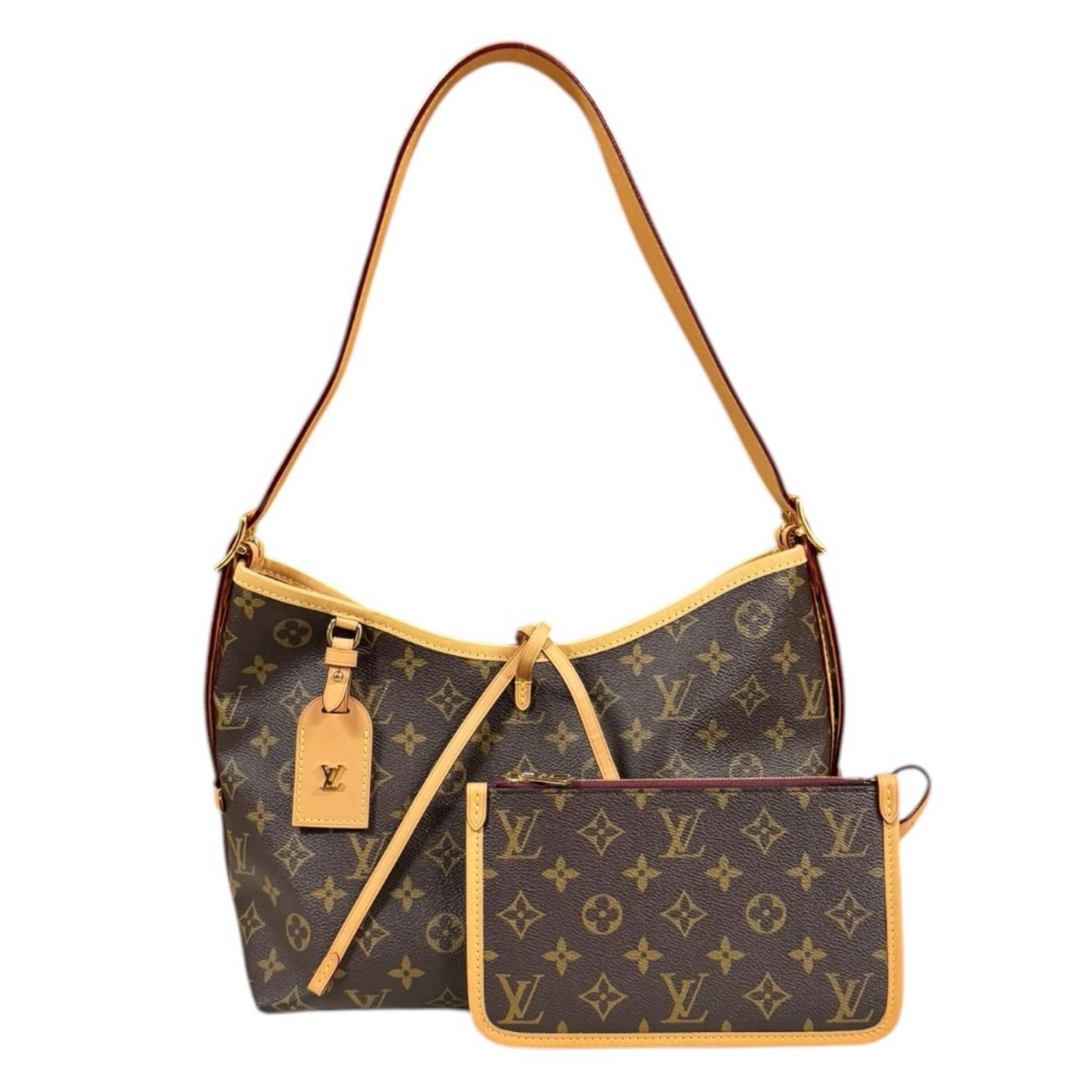 ルイヴィトン キャリーオールNM PM モノグラム ショルダーバッグ モノグラムキャンバス M46203 ブラウン レディース LOUIS VUITTON  中古