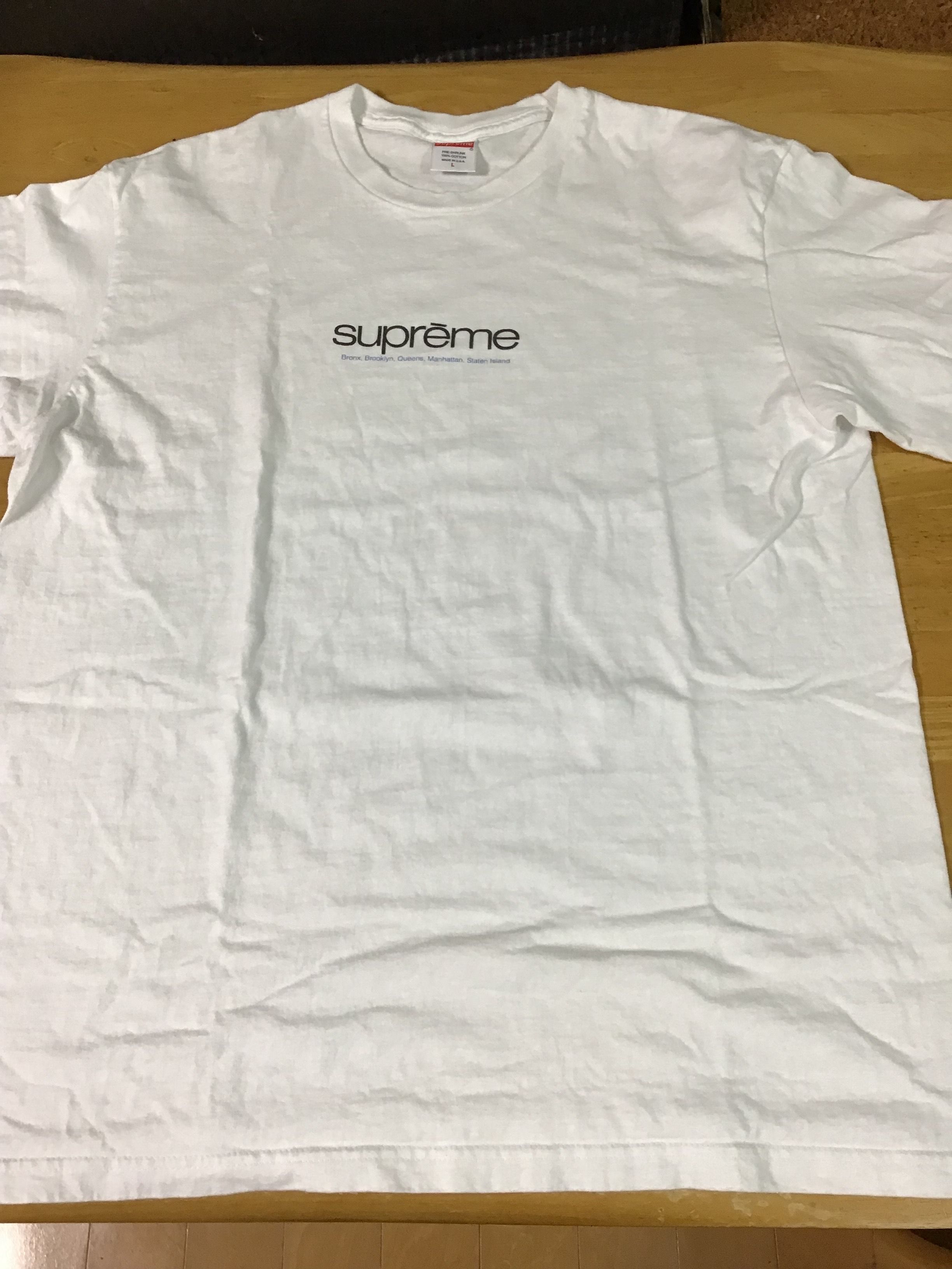 Supreme Five Boroughs Tee "White"