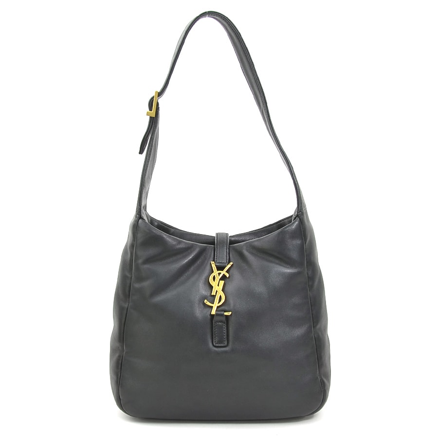 サンローラン SAINT LAURENT ショルダーバッグ Le 5 A 7 スモール レザー ブラック レディース 763480【中古】 90277k