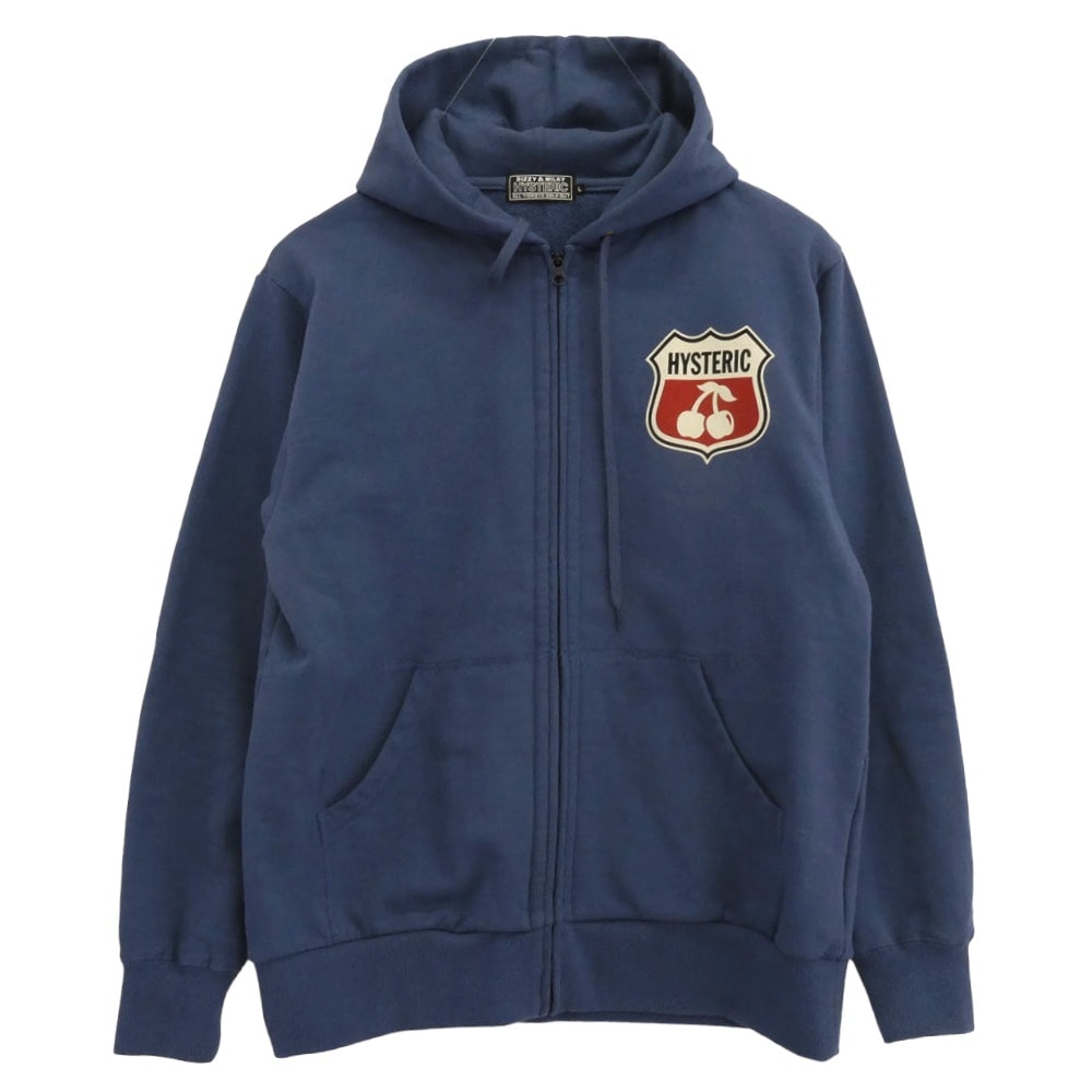 HYSTERIC GLAMOUR ヒステリックグラマー パーカー 25AW HYSTERIC CHERRY ヒステリック チェリー プルオーバー パーカー ブルー系 L【中古】