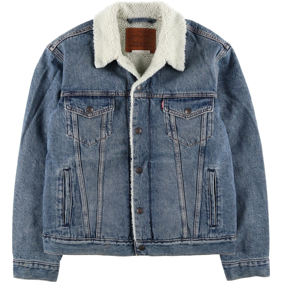 古着 リーバイス Levi's LEVI'S PREMIUM 中綿入り デニムボアジャケット メンズM相当/eaa619738