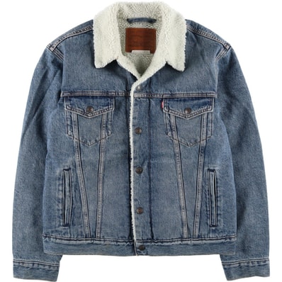古着 リーバイス Levi's LEVI'S PREMIUM 中綿入り デニムボアジャケット メンズM相当/eaa619738