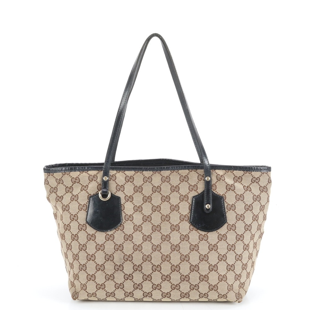 ■美品 グッチ GGキャンバスジョリー 211976 トート バッグ