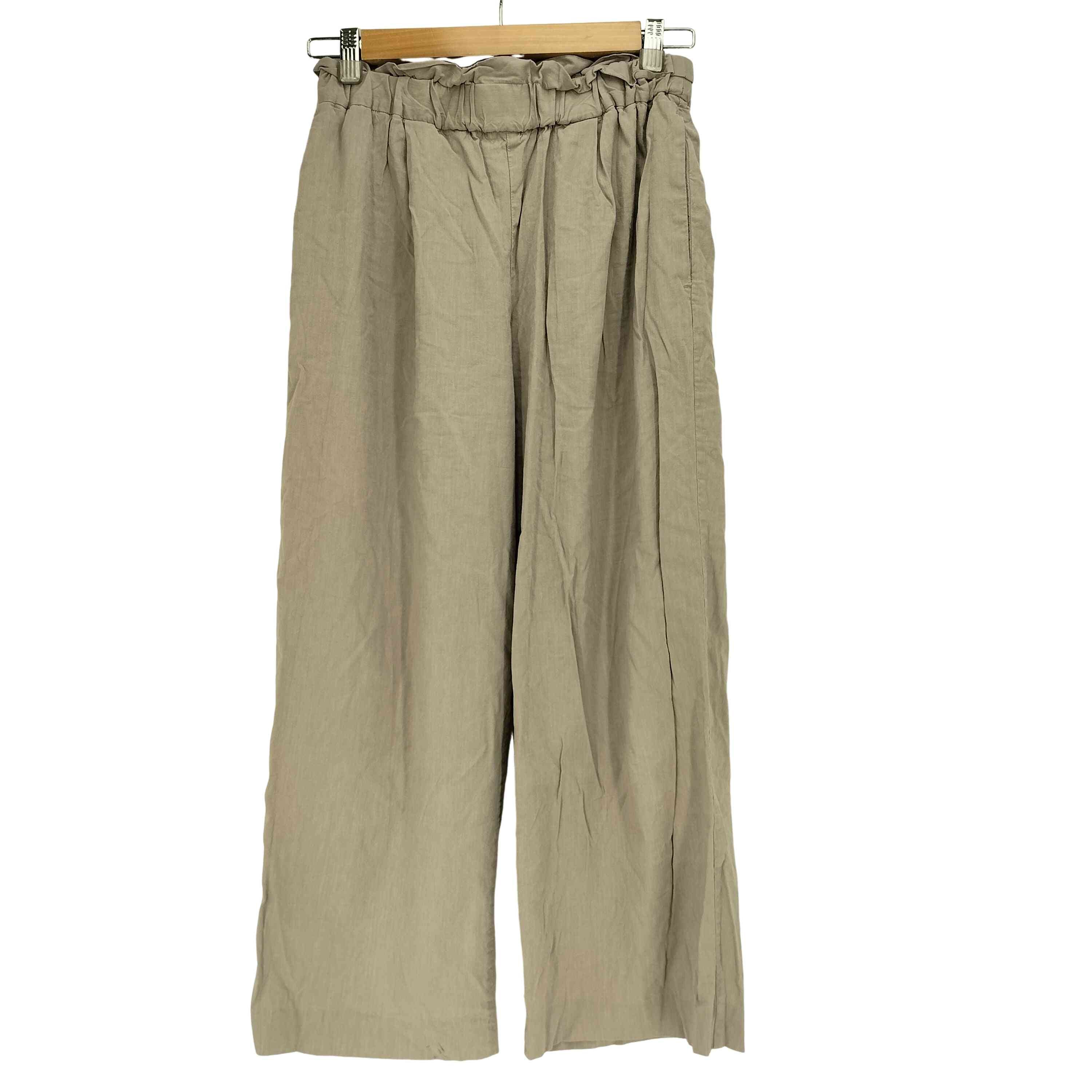 24SS ウォッシャブルコットンリネンVISワイドパンツ【1143430730174】