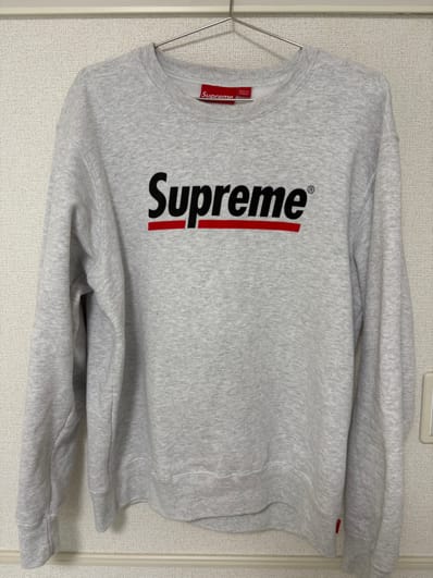 Supreme Underline Crewneck "Grey"