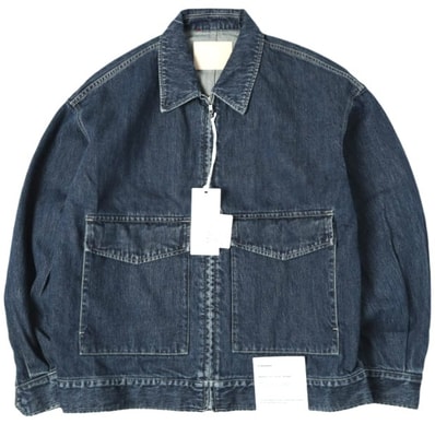 新品 Graphpaper グラフペーパー 25AW 日本製 SELVAGE DENIM ZIP JACKET サルベージデニムジップジャケット GM253-20056DB 2 INDIGO DARK FADE Gジャン アウター g27084