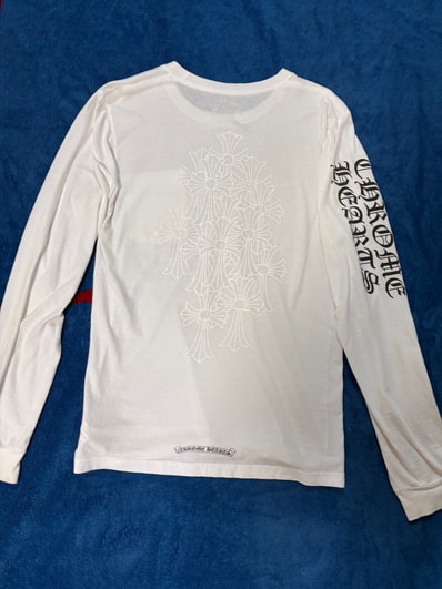Cemetery Cross L/S T-Shirt セメタリークロスプリント 長袖Tシャツ ホワイト