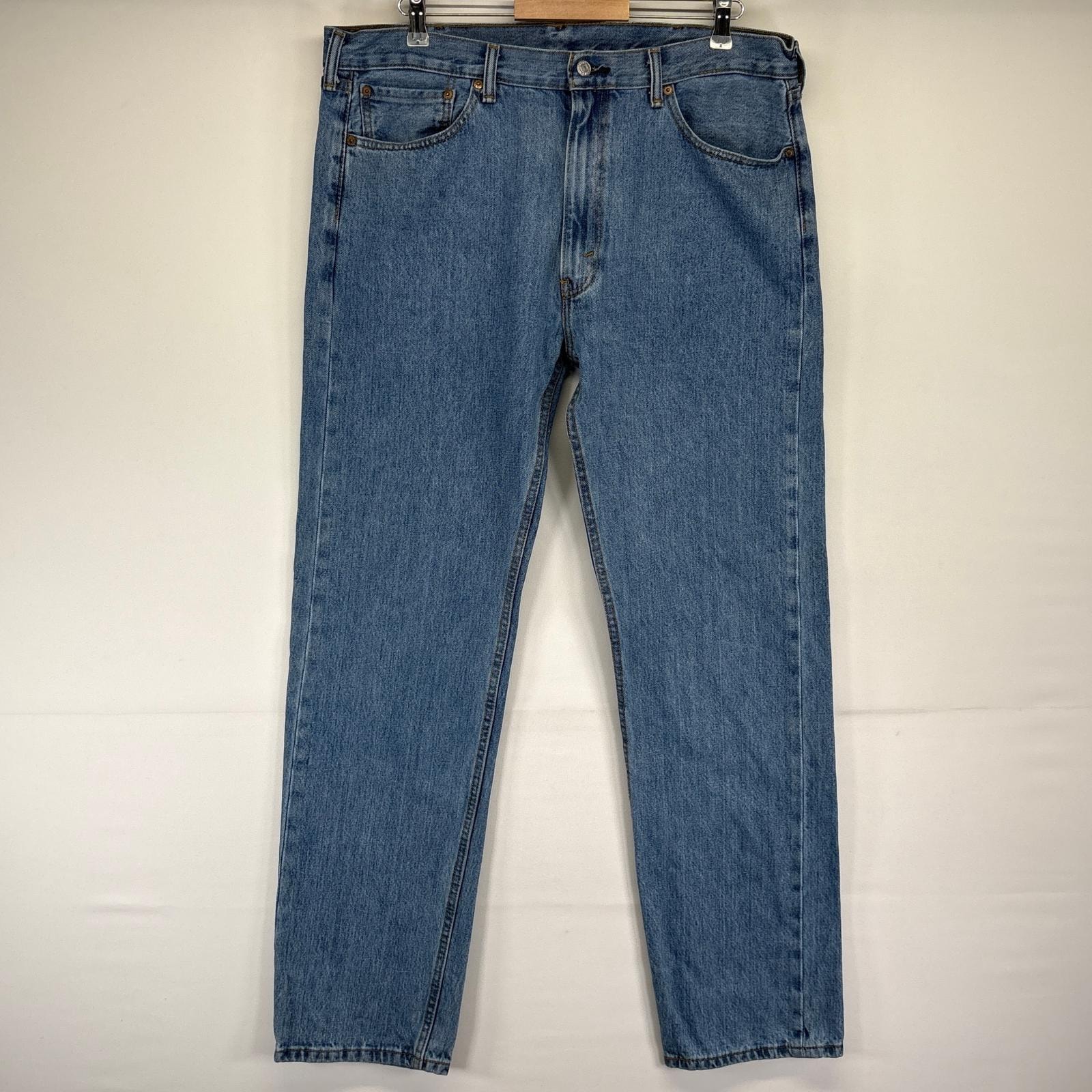 古着 リーバイス Levi's デニムパンツ 505 ストレート ジーンズ ジーパン 5ポケット 長ズボン 大きいサイズ w38 L34 ブルー メンズ