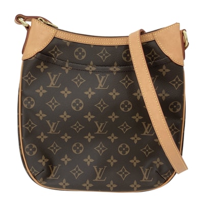 LOUIS VUITTON ルイヴィトン ショルダーバッグ オデオンPM 肩掛け 斜め掛け Odeon PM M56390 モノグラムキャンバス ブラウン 茶 ゴールド金具 レディース【中古品】