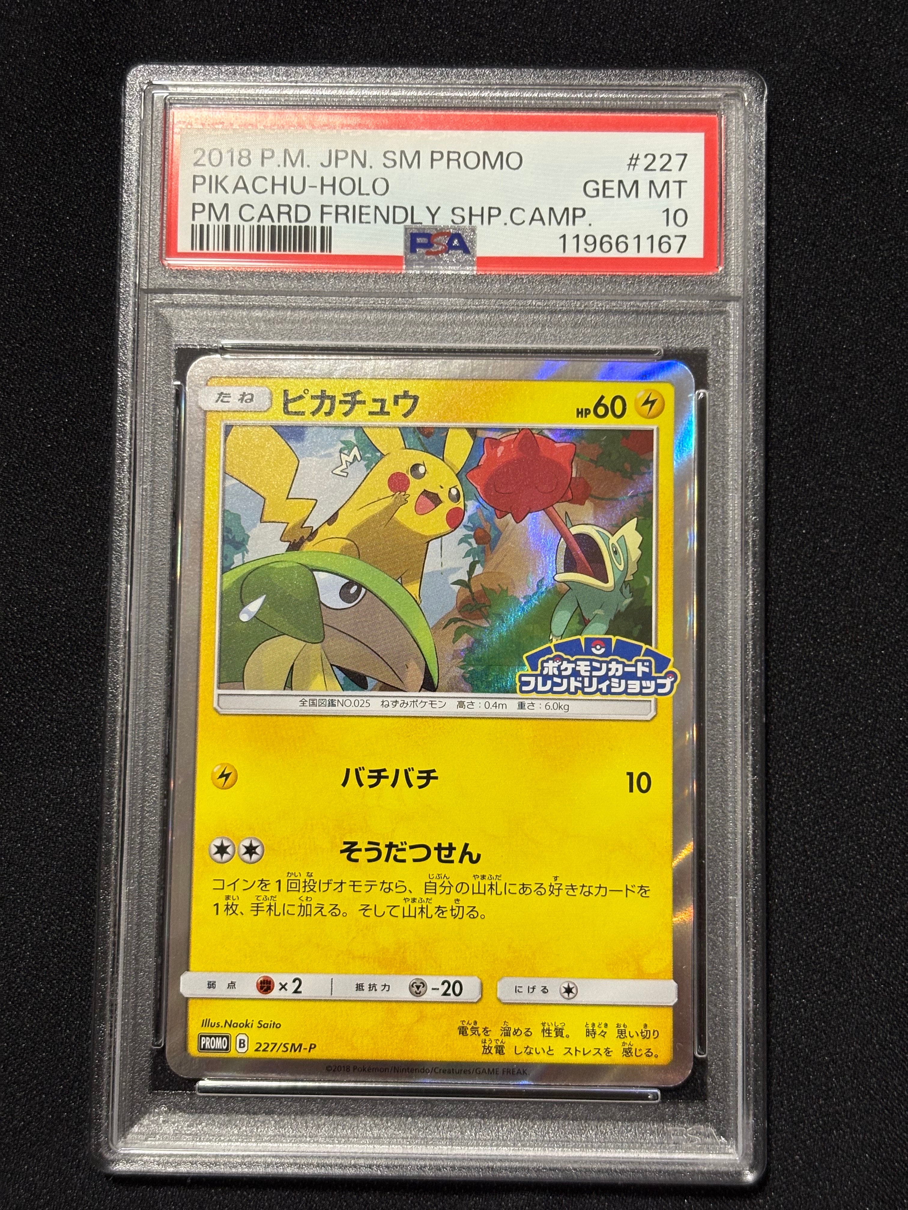 ピカチュウ P [SM-P 227](プロモーションカード「ポケモンカードフレンドリィショップ限定キャンペーン」)