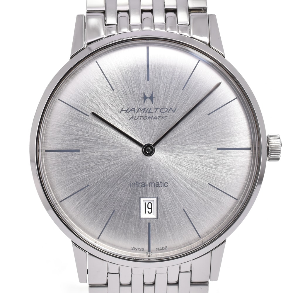 ハミルトン HAMILTON H387551 イントラマティック デイト 自動巻き メンズ 良品 箱・保証書付き H#144887