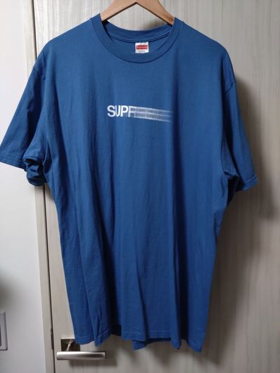 Supreme Motion Logo Tee "Faded Blue" (23SS)