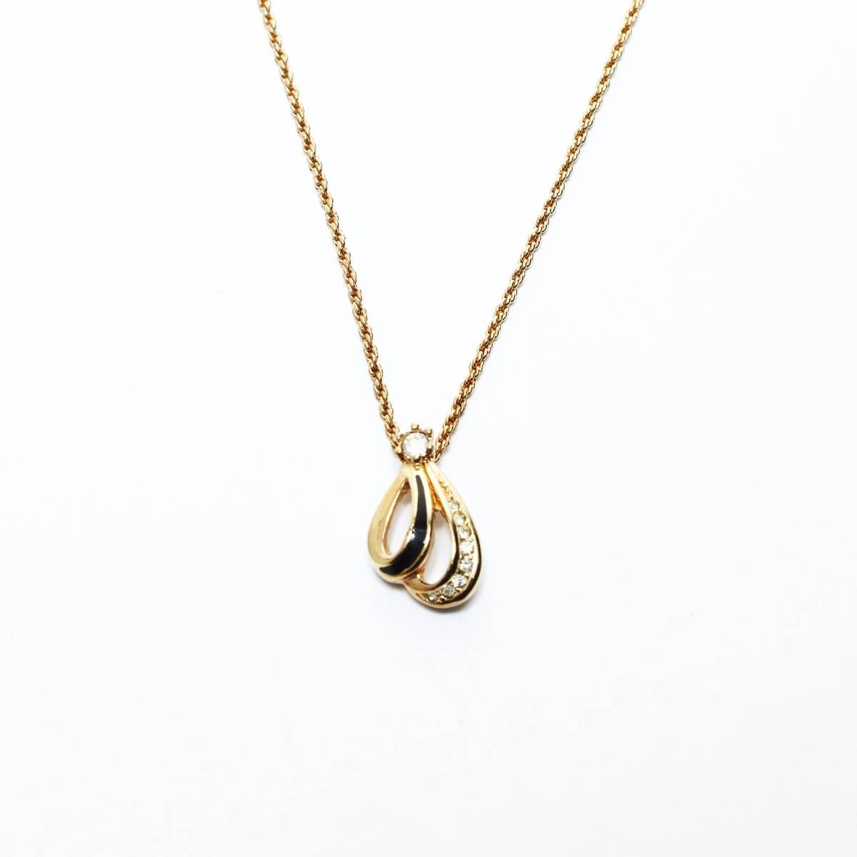 【クリスマス特別価格】 ディオール Dior ラインストーン ピアス【中古】