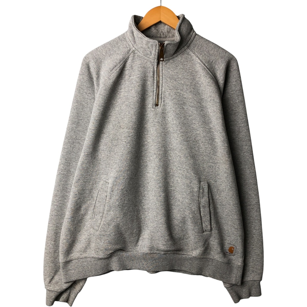 古着 カーハート Carhartt RELAXED FIT ハーフジップスウェットシャツ トレーナー メンズL相当/eaa529958