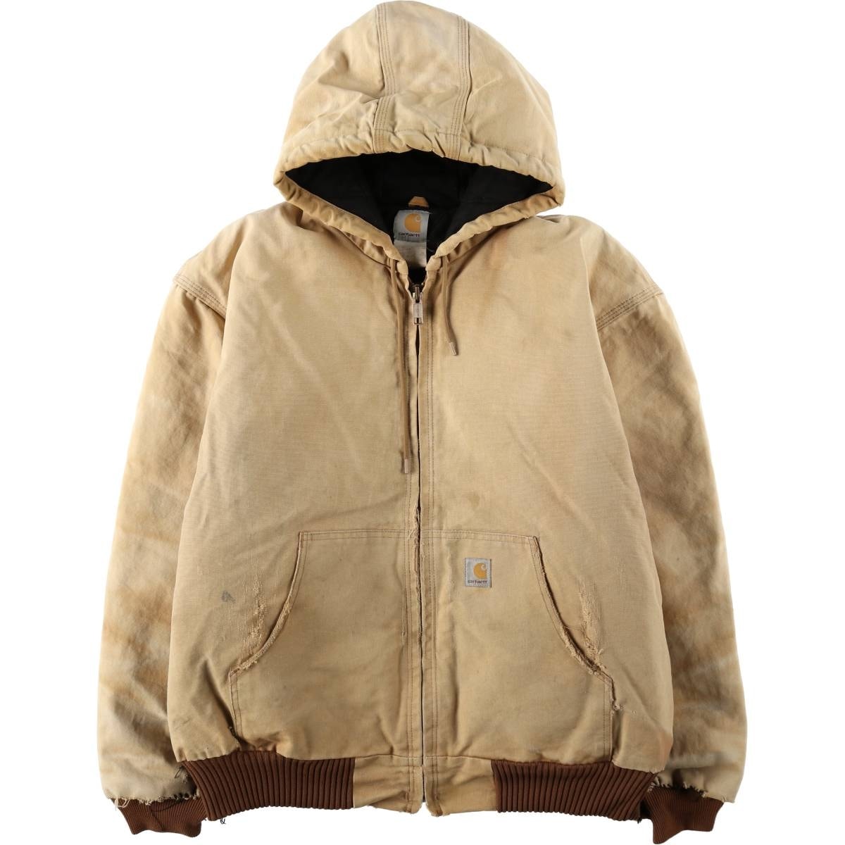 古着 00年代 カーハート Carhartt アクティブジャケット 中綿入り ダックフルジップパーカー メンズXXL相当/eaa636539
