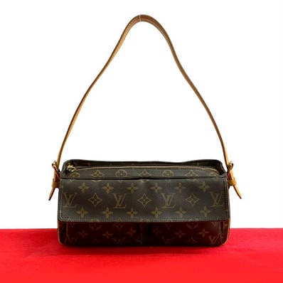 LOUIS VUITTON ルイヴィトン ヴィバシテ モノグラム レザー ショルダーバッグ ブラウン
24062