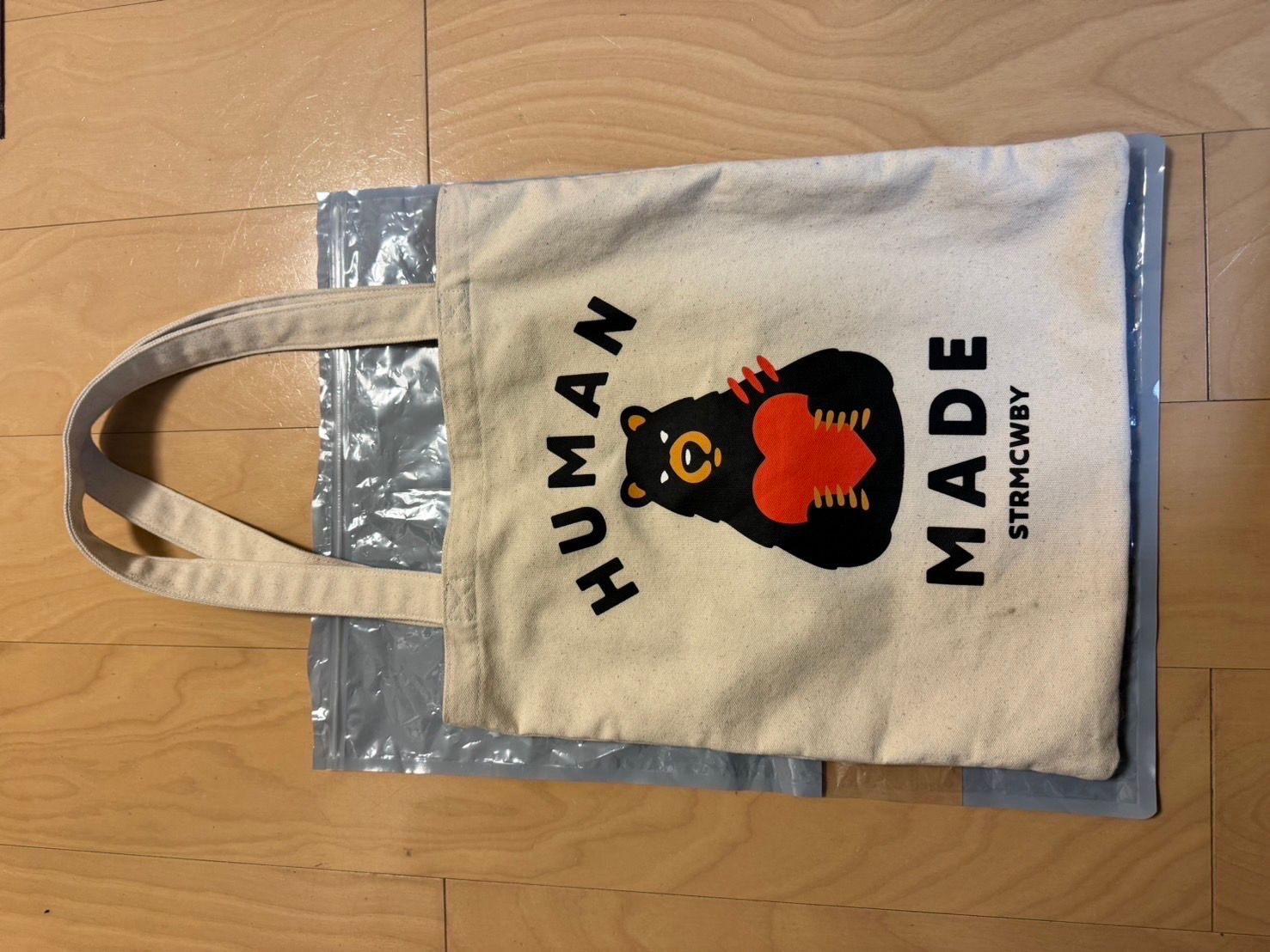 HUMAN MADE Book Tote "White"