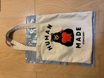 HUMAN MADE Book Tote "White"