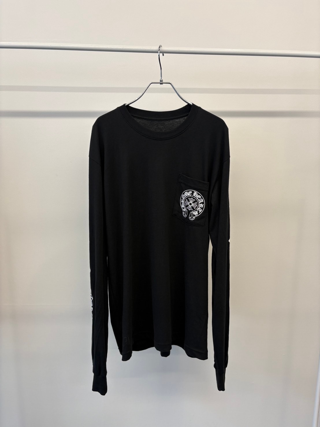 Chrome Hearts Horseshoe Floral Cross L/S T-Shirt "Black"