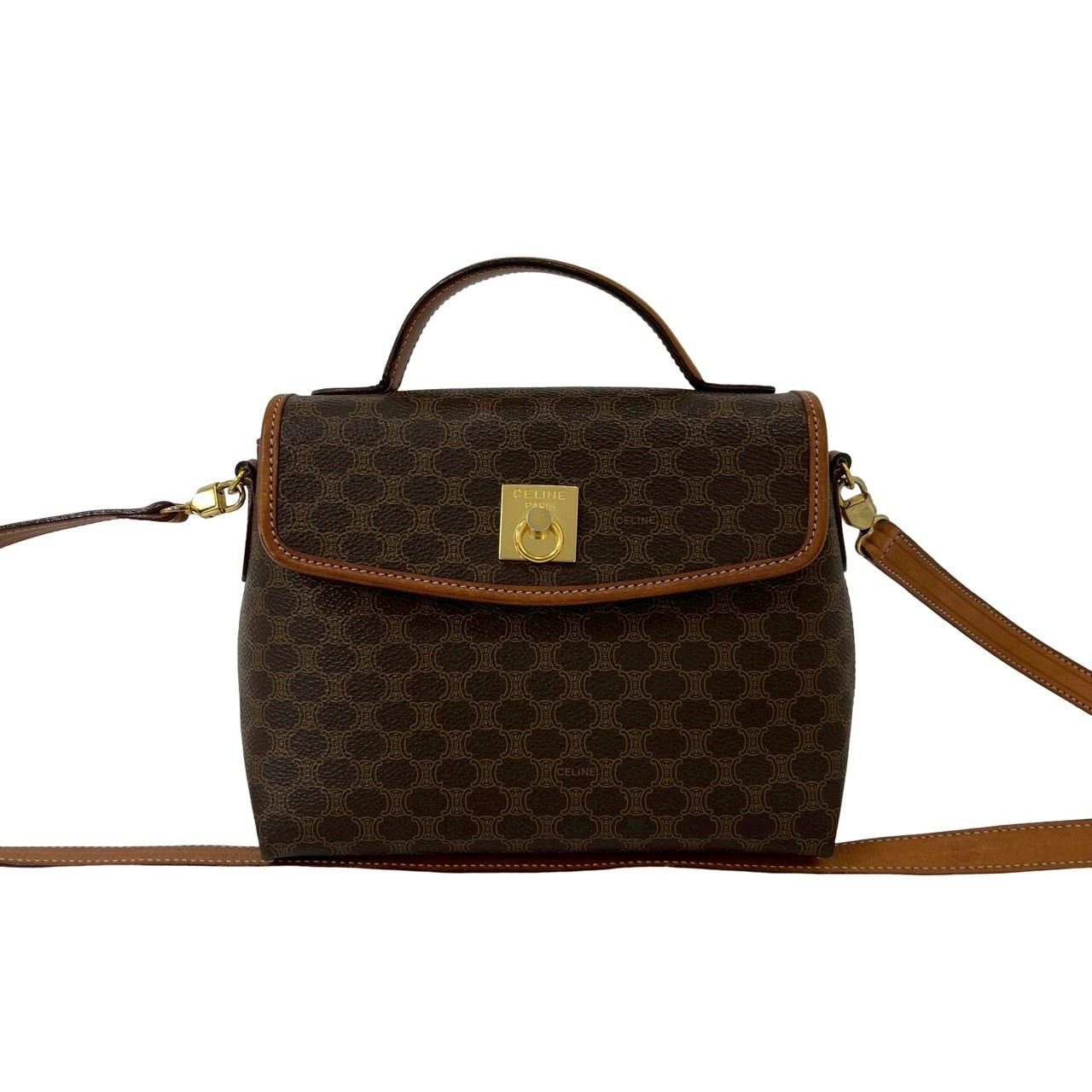 B (目立った傷や汚れなし)】CELINE セリーヌ マカダム ブラゾン