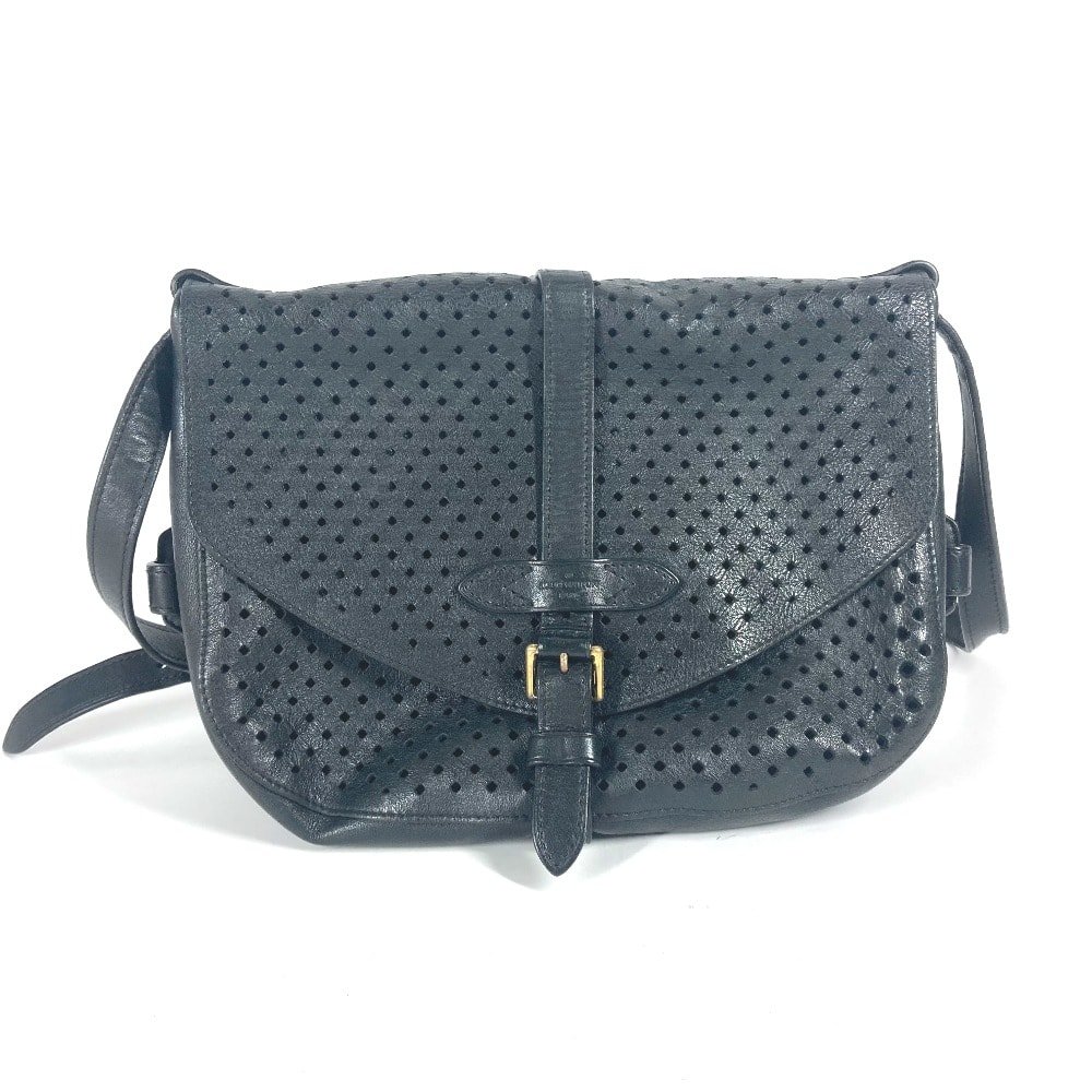 ルイヴィトン LOUIS VUITTON フローレソミュール 30 M94072 ペルフォ 斜め掛け カバン パンチング ショルダーバッグ カーフレザー ノワール ブラック
