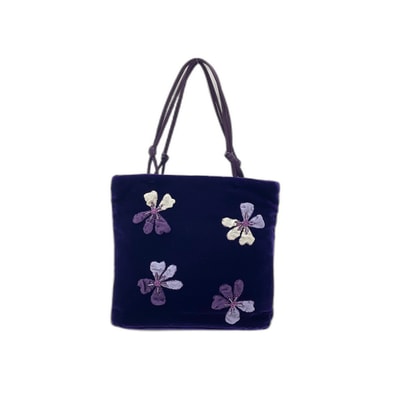 プラダ PRADA ベロア ハンドバッグ【中古】