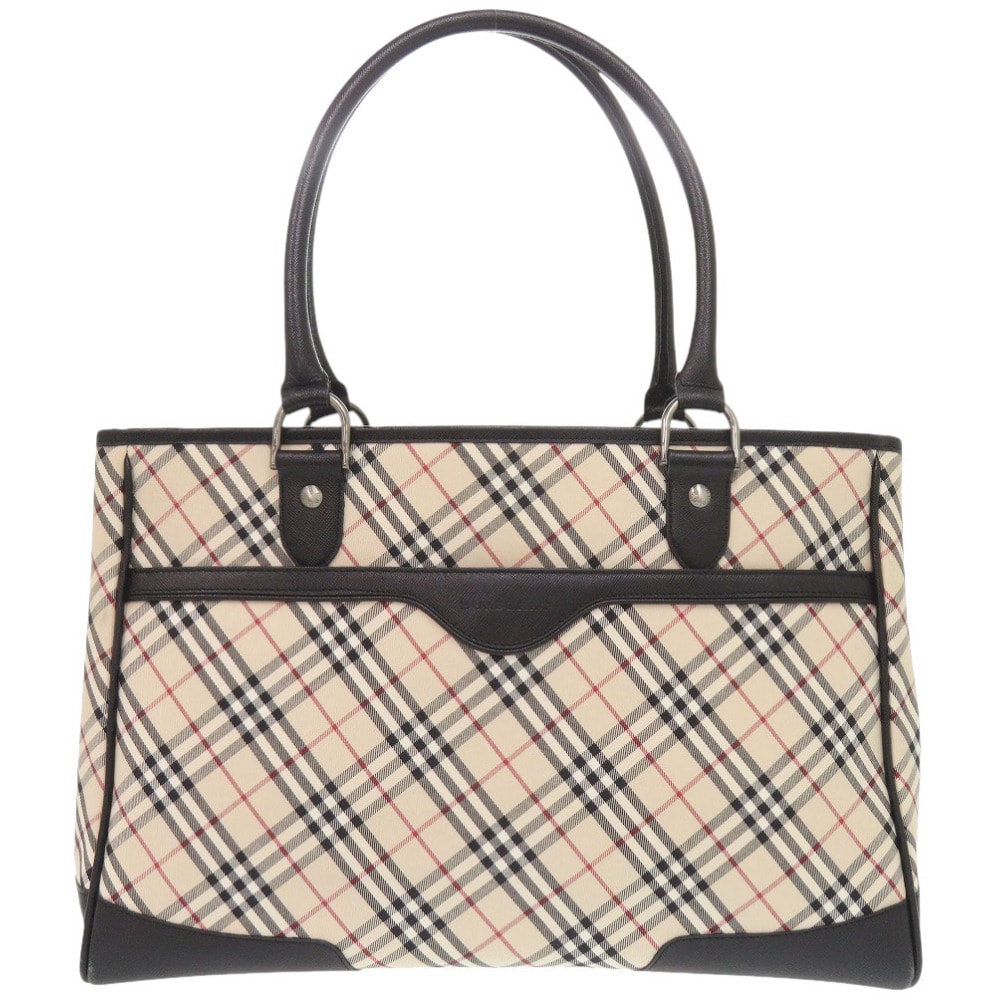 バーバリー    ノバチェック キャンバス  ベージュ   トート