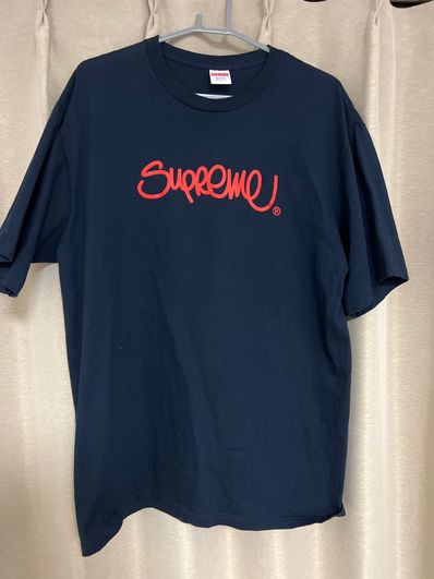 Supreme Handstyle Tee "Navy"