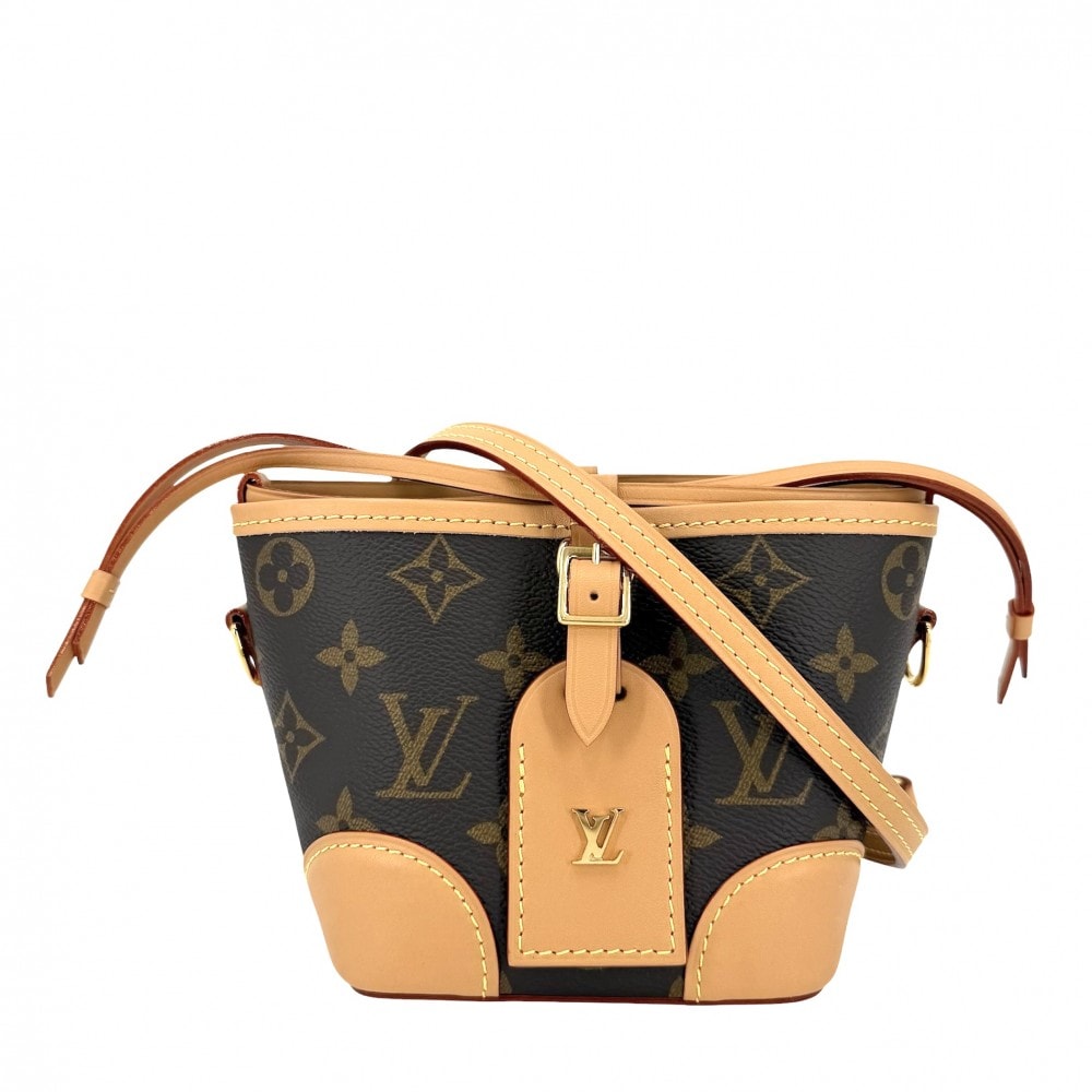 LOUIS VUITTON ルイヴィトン ショルダーバッグ ノエ パース M57099 モノグラムキャンバス ブラウン 茶 ゴールド金具 レディース 美品【中古品】