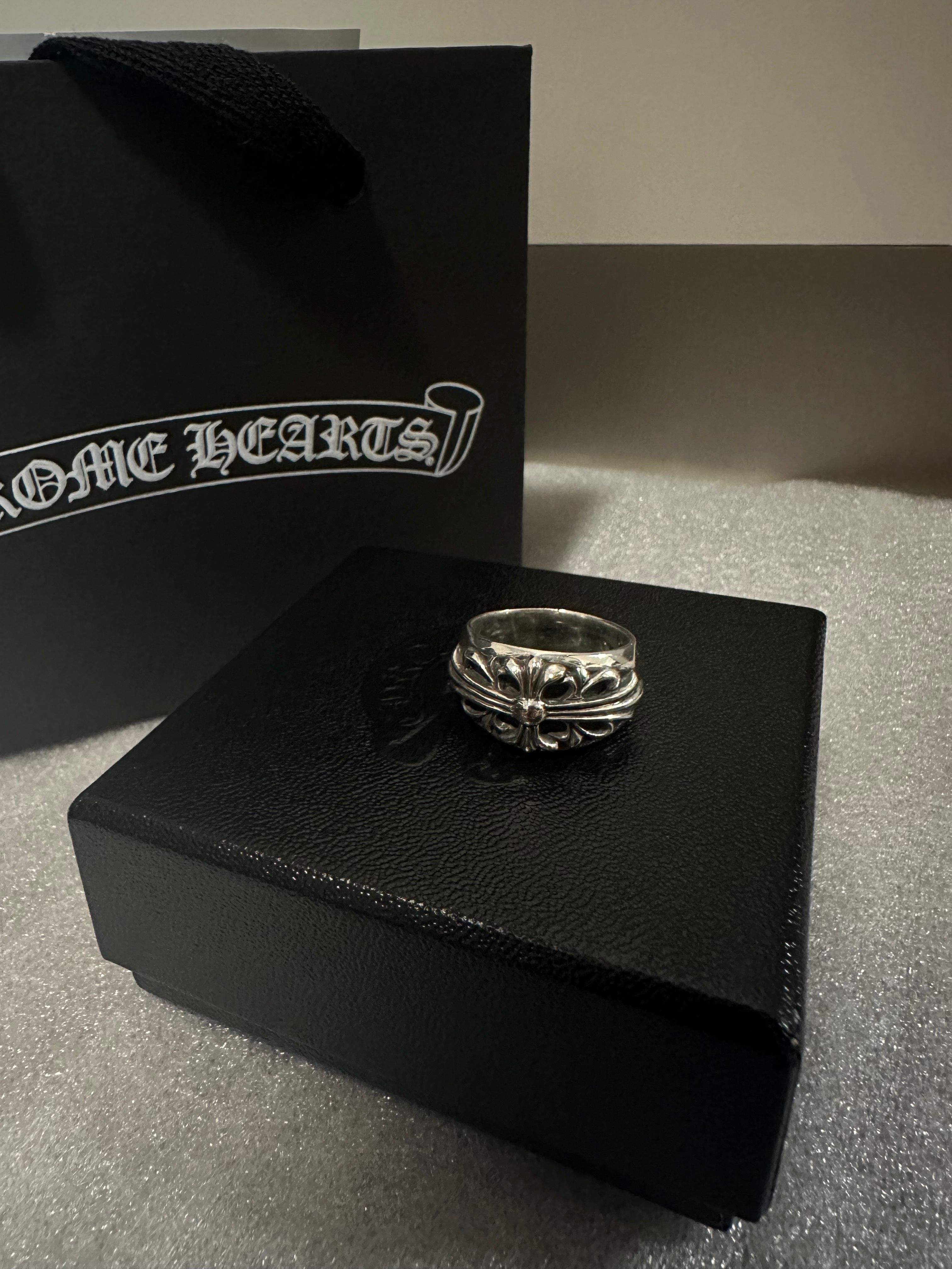 Chrome Hearts Floral Cross Ring "Silver"