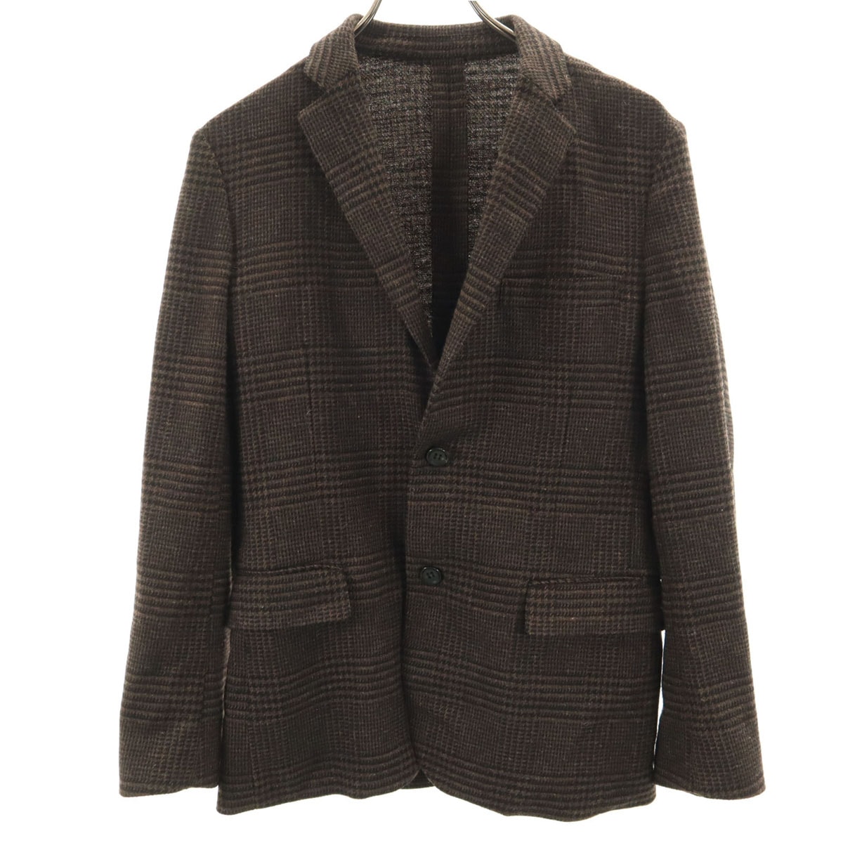 JOURNAL STANDARD ジャーナルスタンダード ウールブレンド チェック柄 テーラードジャケット S ブラウン系