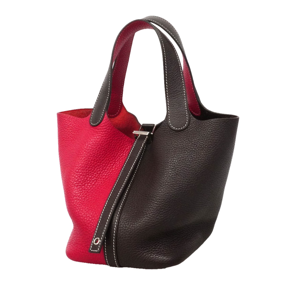★SALE【6id5985】エルメス ハンドバッグ ピコタンロックPM トリヨンクレマンス ルージュセリエ/フランボワーズ シルバー金具 Z刻印【中古】レディース
