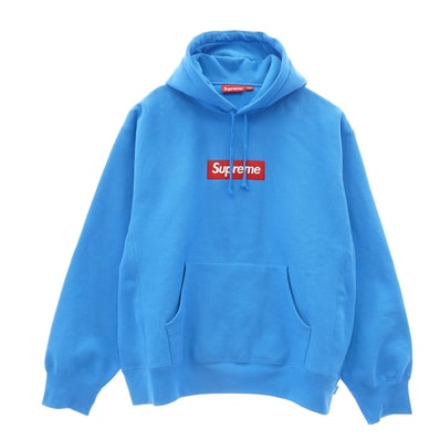 Supreme シュプリーム パーカー 25AW Box Logo Hooded Sweatshirt Cyan ボックスロゴ フーデッド スウェットシャツ プルオーバーパーカー ブルー系 L【中古】