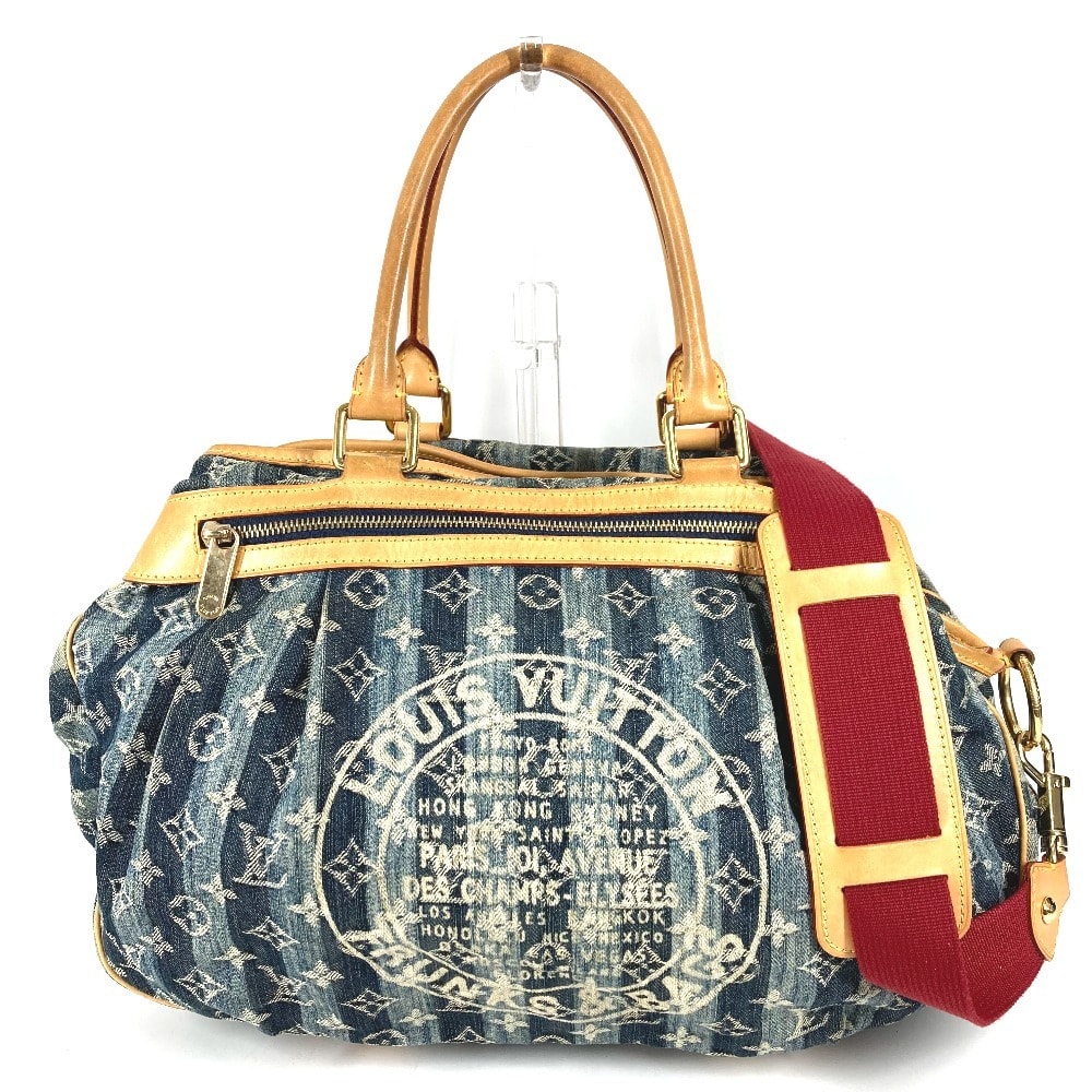 ルイヴィトン LOUIS VUITTON カバレイエGM カバレイエ GM M95336 モノグラムデニム ハンドバッグ カバン 2WAYバッグ 斜め掛け ショルダーバッグ モノグラムデニム ブルー