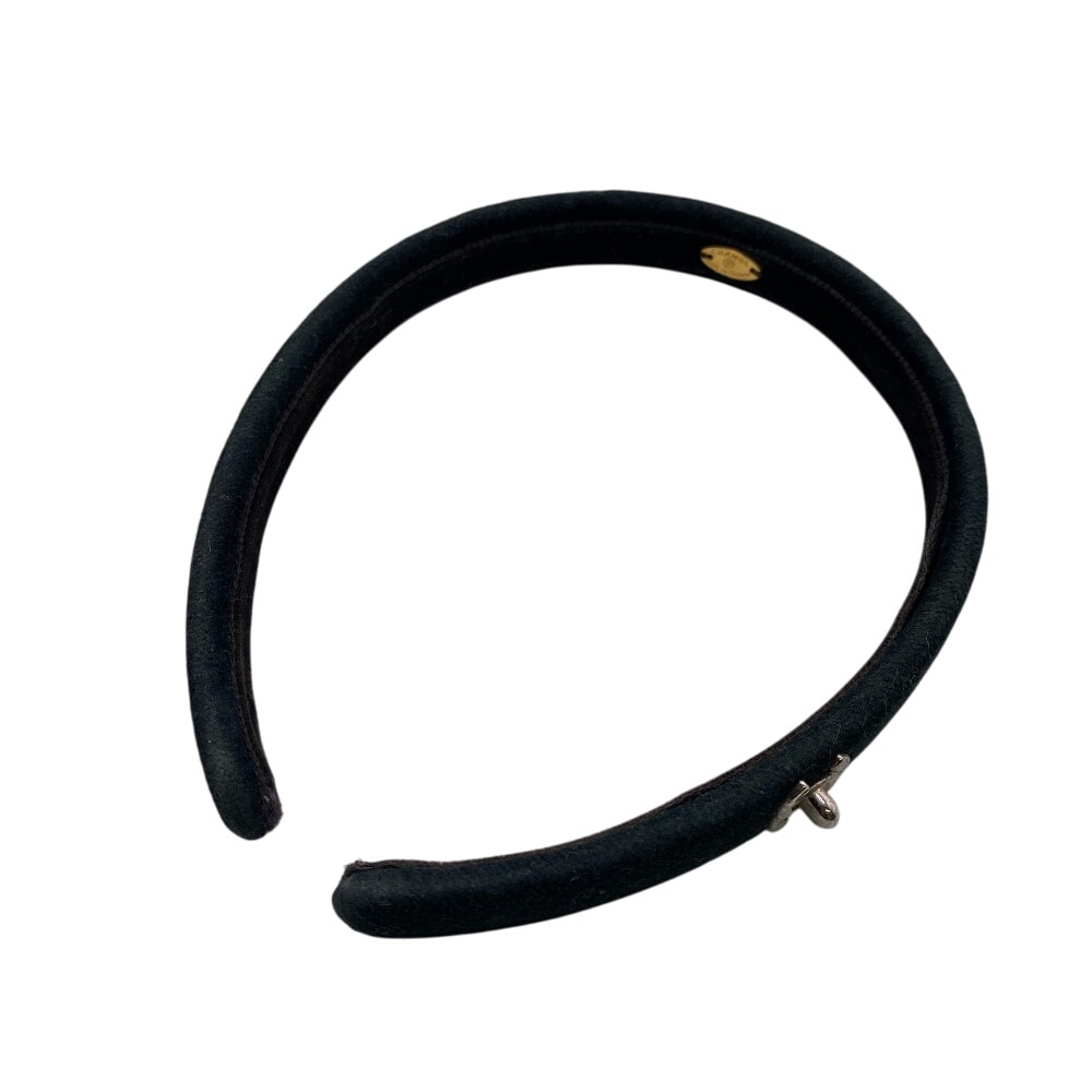 シャネル CHANEL ヘアアクセサリー ココマーク ターンロック ブラック