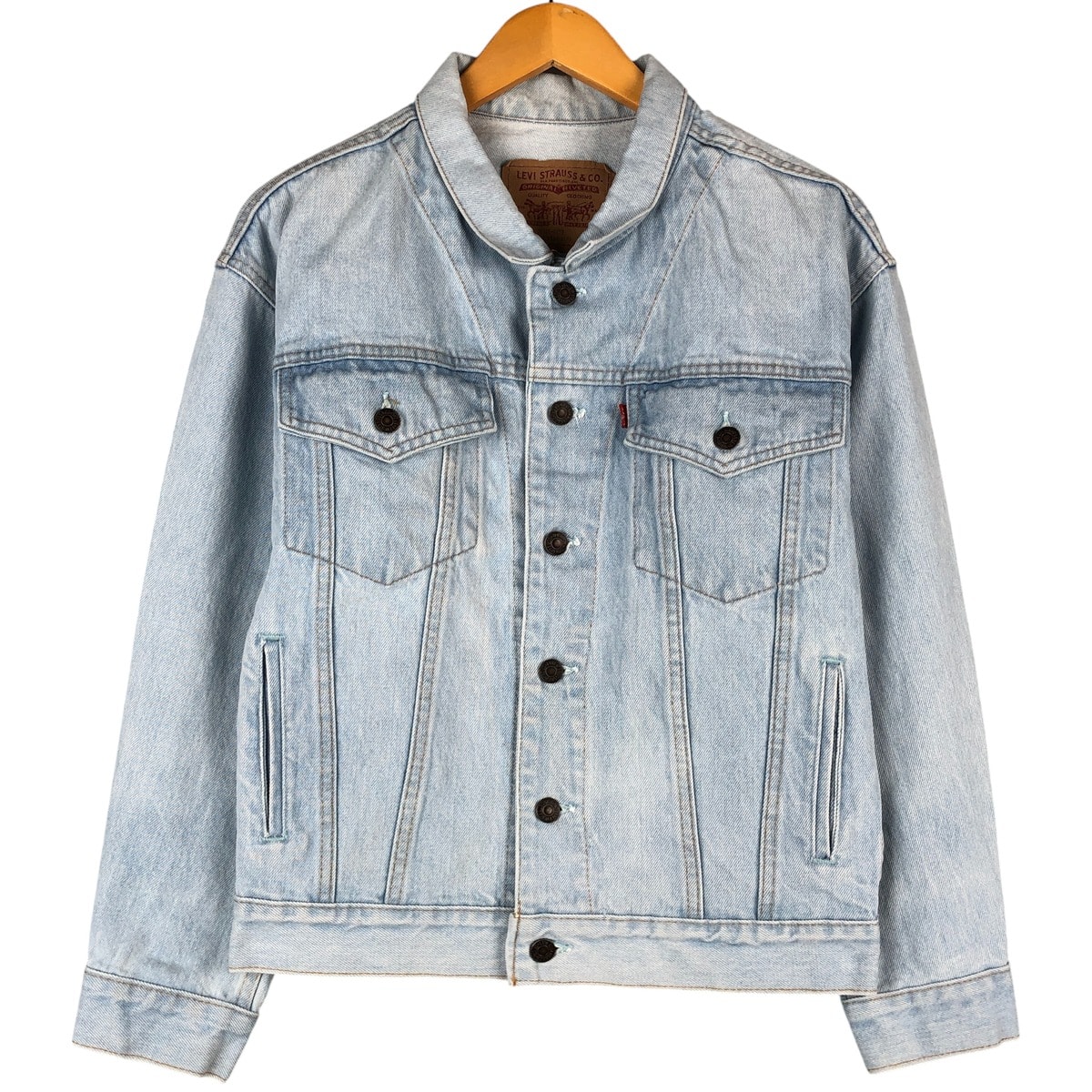 古着 90年代 リーバイス Levi's 75432-0210 デニムジャケット Gジャン メンズL相当 ヴィンテージ/eaa603695