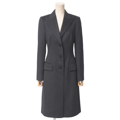■美品■DOLCE&GABBANA ドルチェアンドガッバーナ コート サイズ38 チェスターコート 裏地レオパード柄 イタリア製 ブランド古着【中古】20251021/RA6374